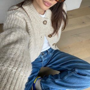 Zara Ribbed Knit Jacket